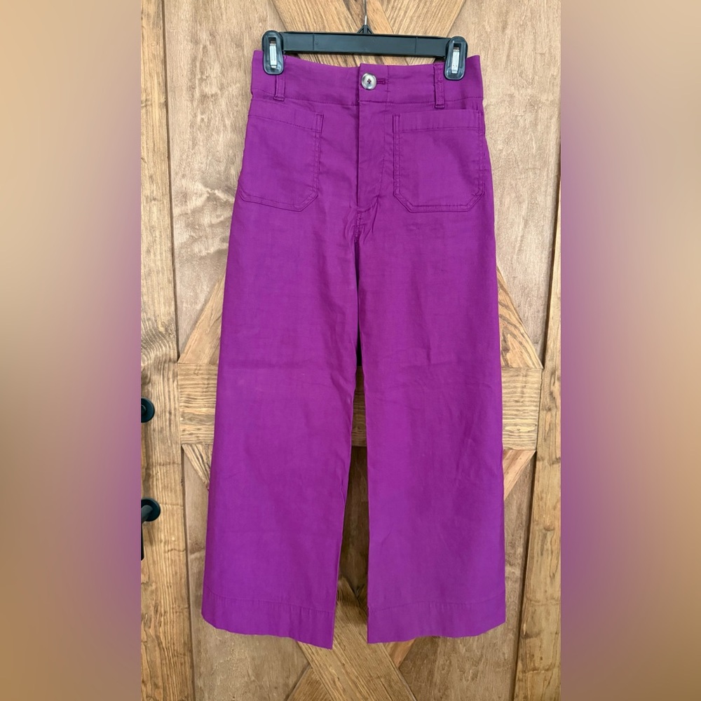 Anthropologie The Colette Crop Wide Leg pants